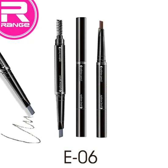 Duo Ended Empty Twist up Eyebrow Pencil Packaging with Brow Brush
