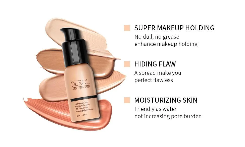 Cosmetics Organic Foundation Makeup Liquid Private Label High Quality Waterproof Whitening Face Care