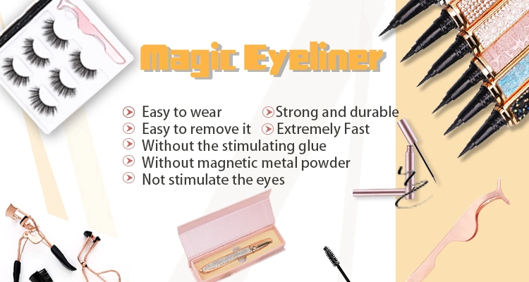 New Trendy Magic Eyeliner Pencil Tube Adhesive Eye Liner Liquid Eyeliner
