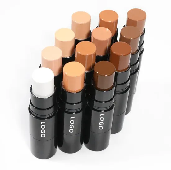 17 Colors Black Container Stick Concealer Sweatproof portable Fine and Smooth Concealer Oil