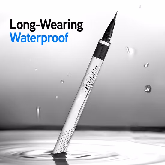 Super Slim Liquid Eyeliner Waterproof, Precision Black Eyeliner Pen, Long