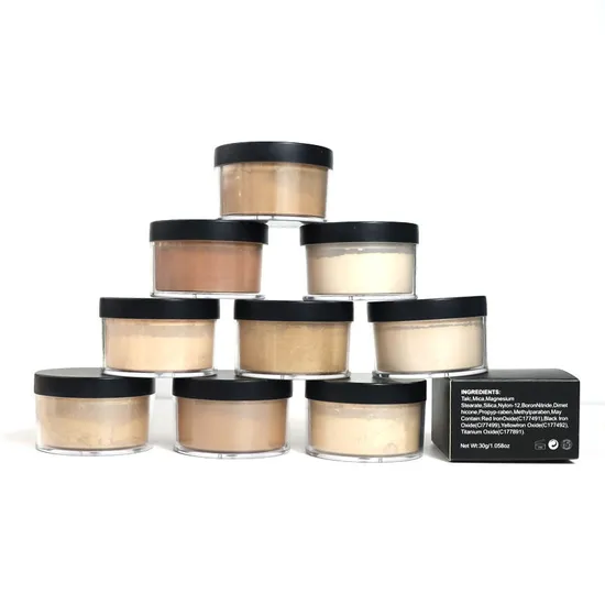 Vegan Cosmetics Private Label Waterproof Matte Loose Powder Face Makeup Translucent Setting Loose Powder 