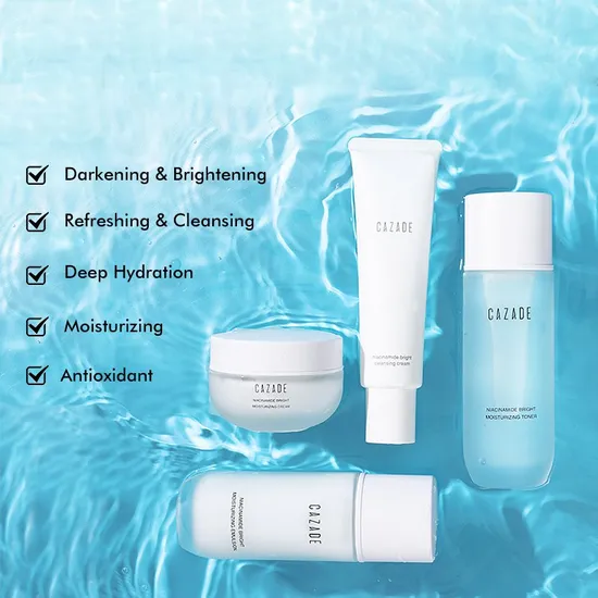 OEM/ODM Super Factory Wholesale Brightening Skin Care Set Reduce Dullness Strengthen Moisture Barrier Decrease Fine Lines and Wrinkles Face Care 