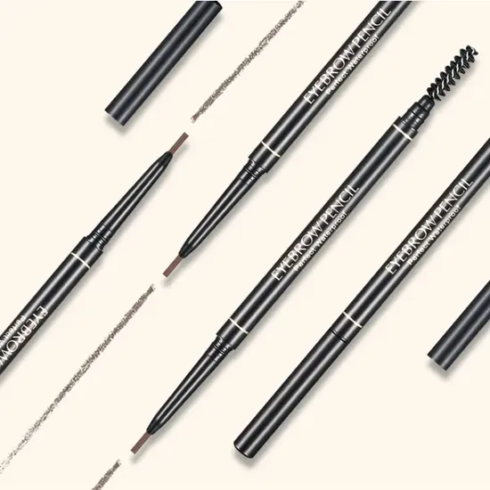 Waterproof Microblading Eyebrow Pencil with Brush Cosmetic Peel off Brow Pencil Permanent Makeup Supply 