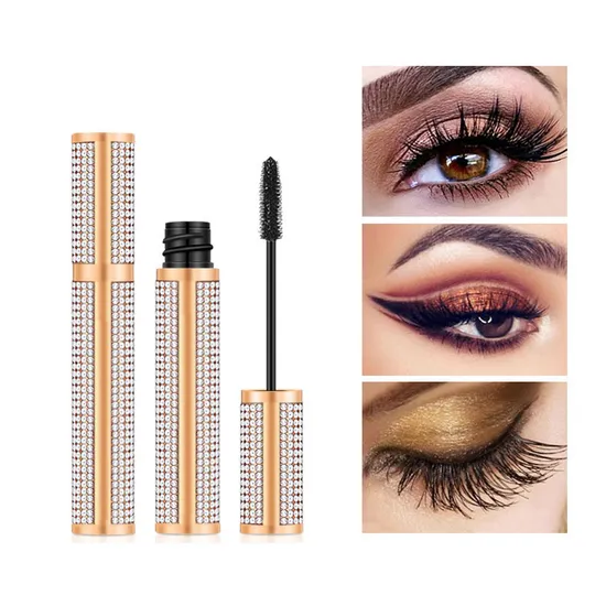 OEM Diamond Encrusted Star 4D Mascara Long Curl Waterproof Eye Makeup 