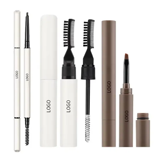 Ditong Waterproof Eyebrow Pencil Pomade Gel Thrush Quality Brow Kit 3 in 1 