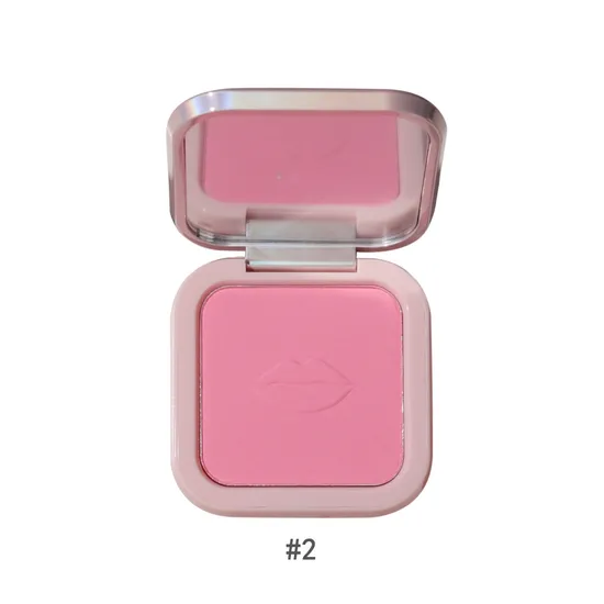 Custom Logo Cosmetics 6 Colors Blusher Makeup for Face High Pigmented Single Blusher Powder Palette 